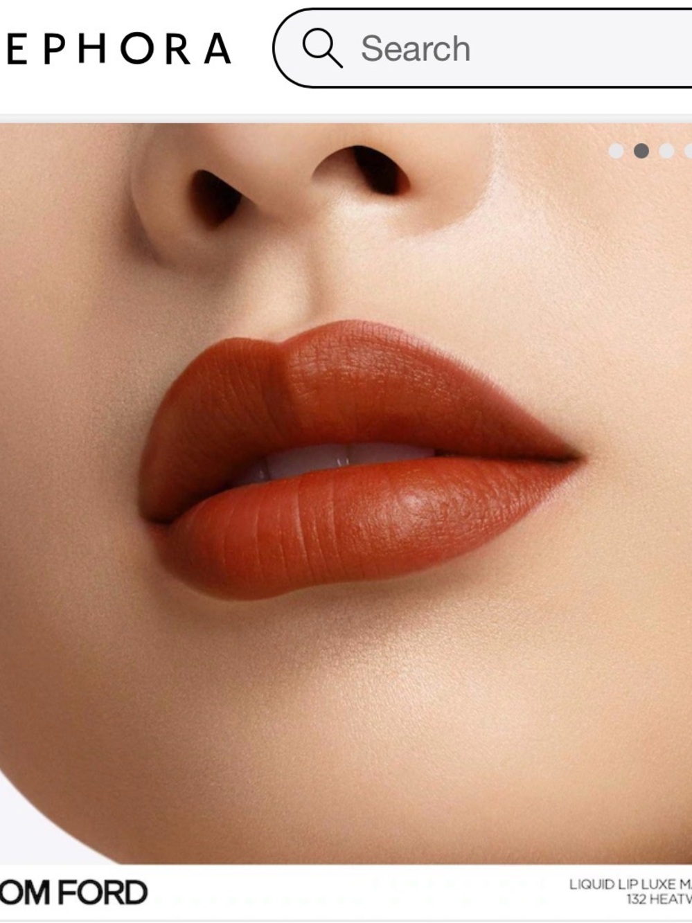 Tom Ford Liquid Lip Luxe Matte #132 heat wave